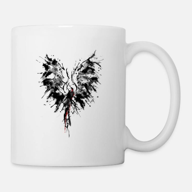 Black Phoenix - Tasse - Weiß