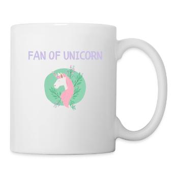 FAN OF UNICORN - Tasse - Weiß - Rechts