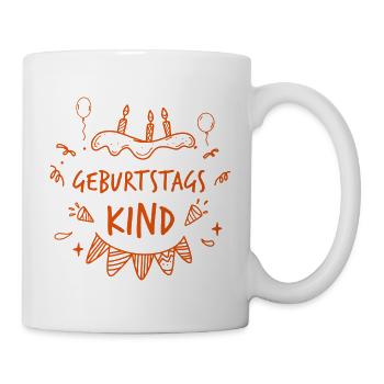Geburtstagskind Baby Kid Birthday Kindergeburtstag - Tasse - Weiß - Rechts