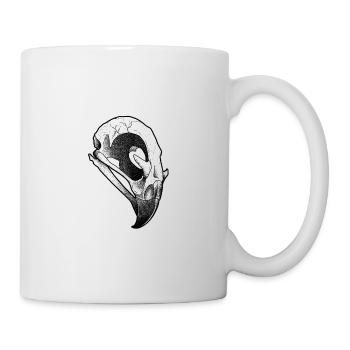 Raven skull - Mug - white - Right