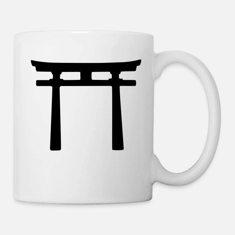 Japanisches Torii Design - Tasse - Weiß