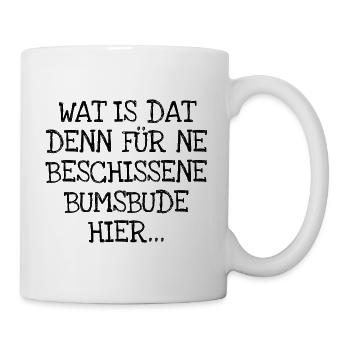 BUMSBUDE - Tasse - Weiß - Rechts