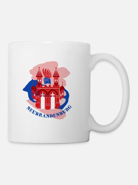 Neubrandenburg Wappen - Tasse - Weiß