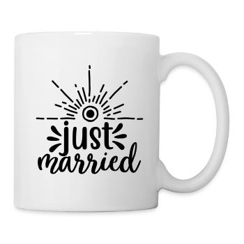 Juste marié - conception de mariage - Mug blanc - blanc - Droite
