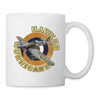 Hawker Hurricane Berühmtes Kriegsflugzeug aus dem 2. Weltkrieg - Tasse - Weiß - Rechts