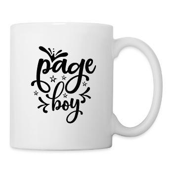 Page boy - wedding design - Mug - white - Right
