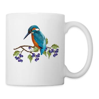 Oiseau coloré - Mug blanc - blanc - Droite