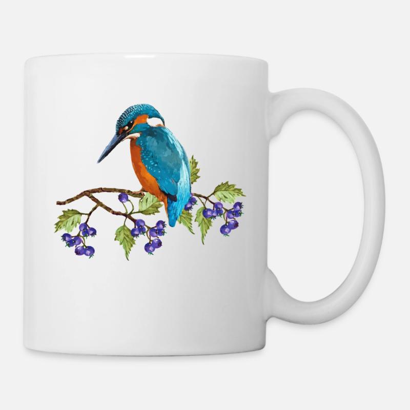 Oiseau coloré - Mug blanc - blanc