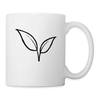 Feuille feuilles plante plantes cadeau jardin - Mug blanc - blanc - Droite