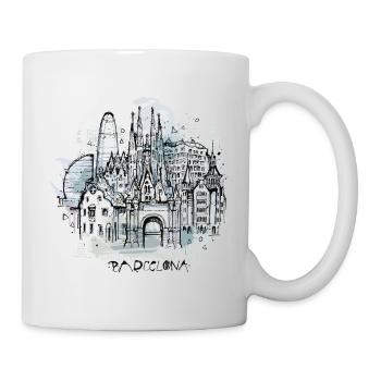 Barcelona Sketch - Tasse - Weiß - Rechts