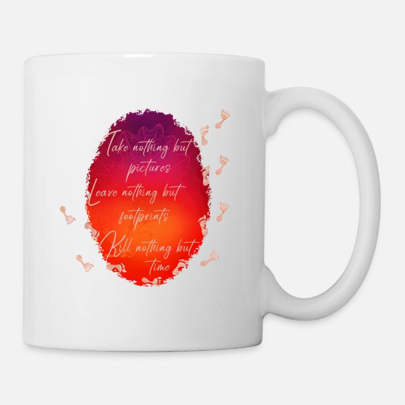 Leave nothing but footprints... - Mug - white