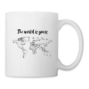 Carte mondiale - Mug blanc - blanc - Droite