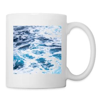 Ozean Wellen - Tasse - Weiß - Rechts