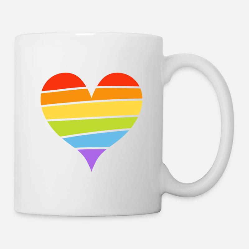 Pride heart - Tasse - Weiß