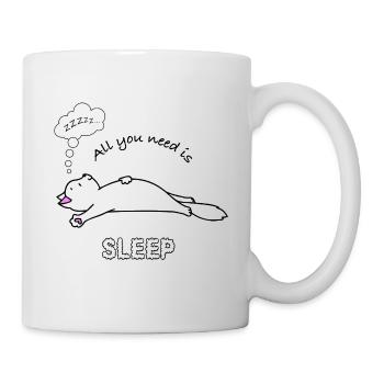 T shirthumoristique chat 4 - Mug blanc - blanc - Droite