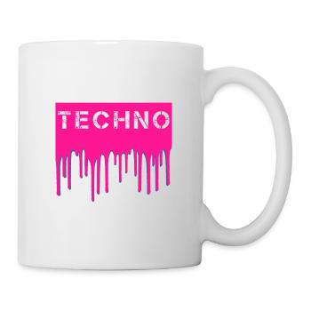 Techno - Tasse - Weiß - Rechts