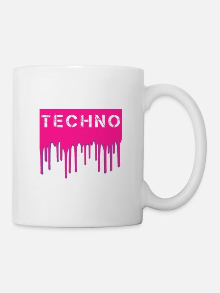 Techno - Tasse - Weiß