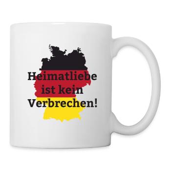 Heimatliebe Spruch Deutschland Heimat Geschenk - Tasse - Weiß - Rechts