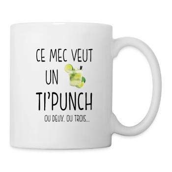 Humour - Ti punch - Mug blanc - blanc - Droite