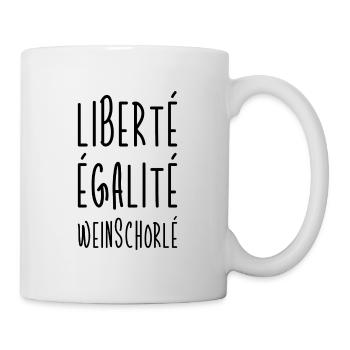 Frankreich Spruch Heimat Herkunft Geschenk - Tasse - Weiß - Rechts