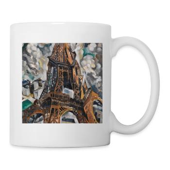 Robert Delaunay: Der Eiffelturm, 1909–11 - Tasse - Weiß - Rechts