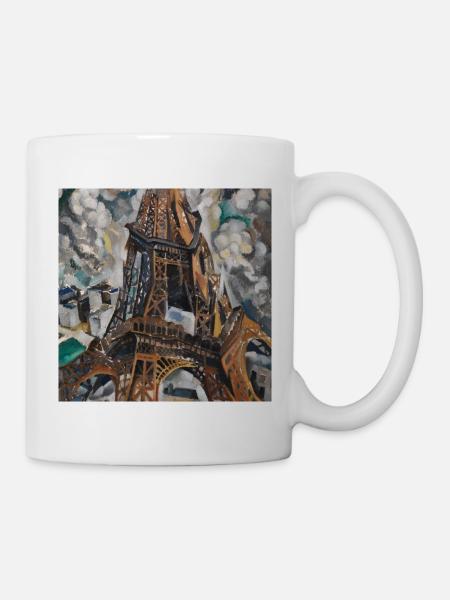 Robert Delaunay: Der Eiffelturm, 1909–11 - Tasse - Weiß