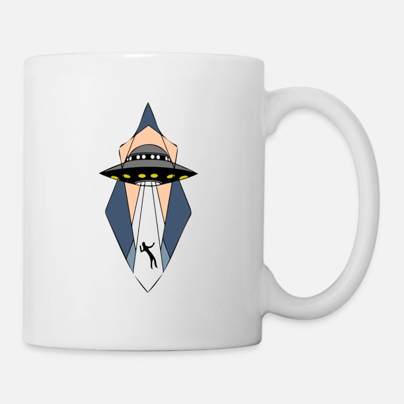 UFO Alien Spaceship - Außerirdisch Cool - Tasse - Weiß