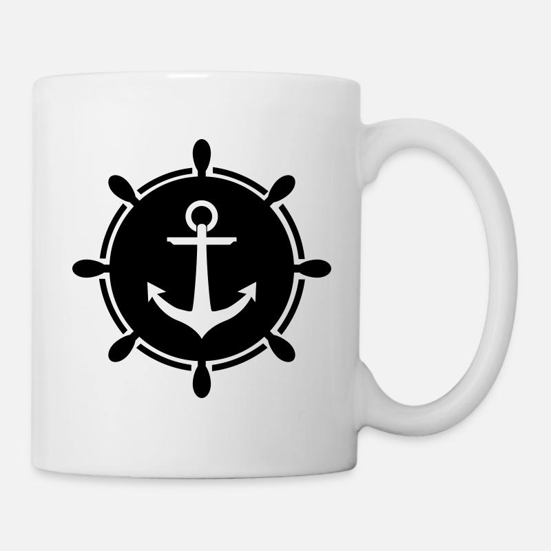 Volant d'ancrage - Mug blanc - blanc