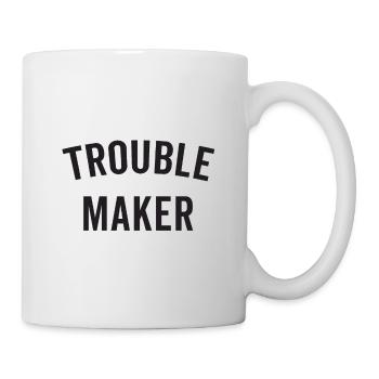 TROUBLE MAKER - Mug blanc - blanc - Droite