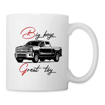 pick-up, véhicule tout terrain, véhicule tout terrain, jeep, van - Mug blanc - blanc - Droite