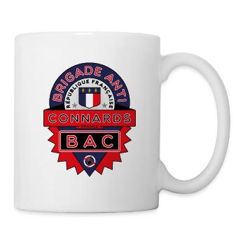 BAC Brigade Anti-Connards - T shirt cadeau - Mug blanc - blanc - Droite