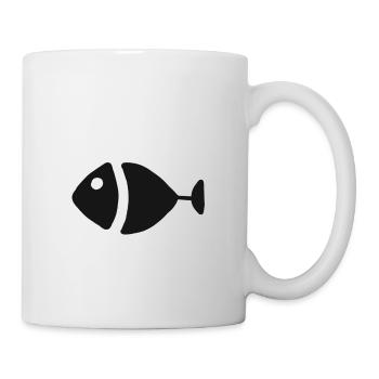 Fisch Fischer Fischen Angler Angeln Geschenk - Mug blanc - blanc - Droite