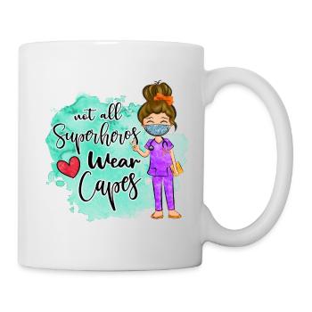Nurse lover gifts, nurse quote watercolor - Mug - white - Right
