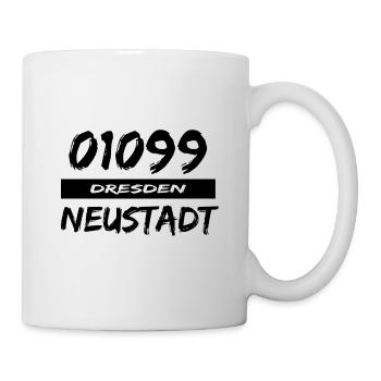 01099 Dresden Neustadt tshirt sachsen - Tasse - Weiß - Rechts