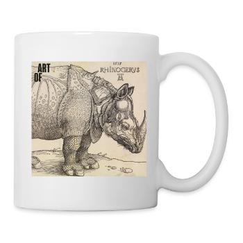 Albrecht Dürer: Das Rhinozeros, 1515 - Tasse - Weiß - Rechts