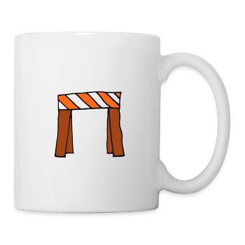 Sperrung Baustelle - Tasse - Weiß - Rechts