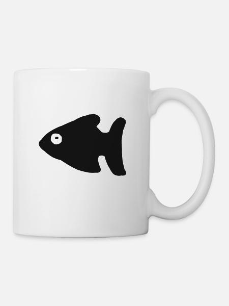Fisch Fischen Fischer Angler Geschenk - Tasse - Weiß