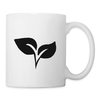 feuilles nature cadeau feuille jardin - Mug blanc - blanc - Droite