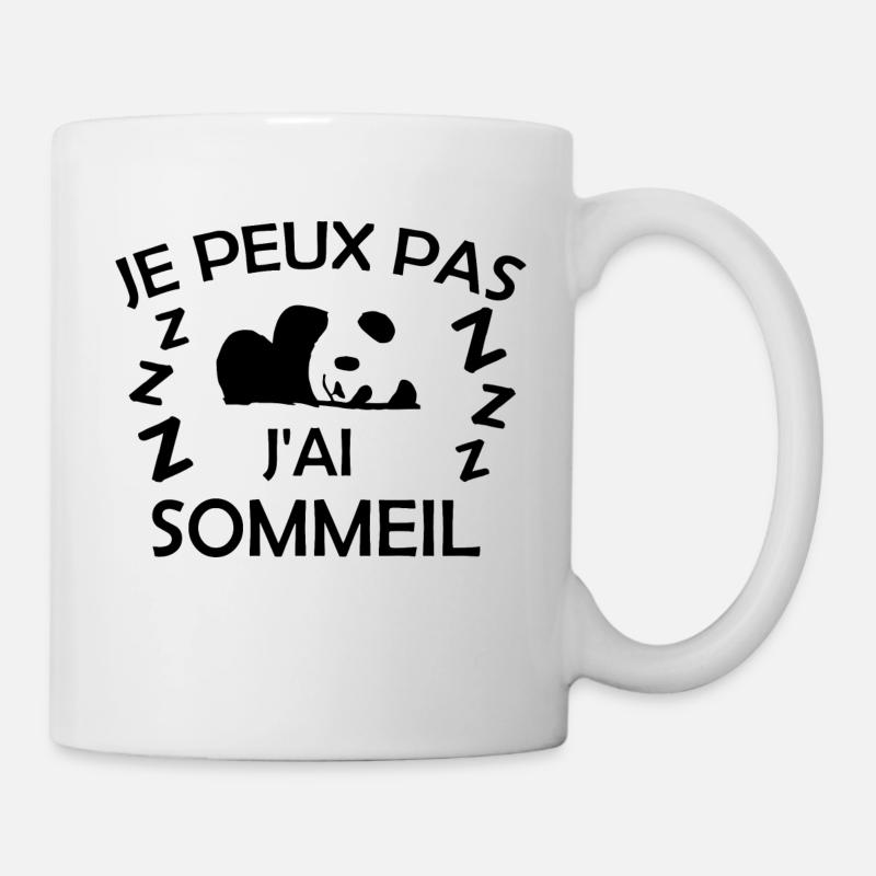 Je peux pas j'ai Sommeil - Mug blanc - blanc