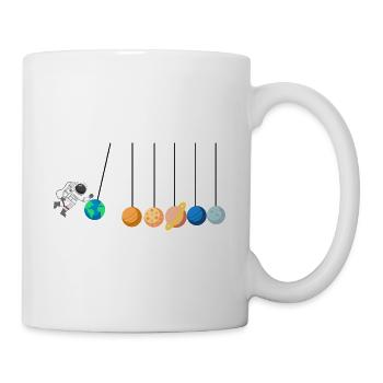 Astronaut cosmos astronomy space rocket - Mug - white - Right