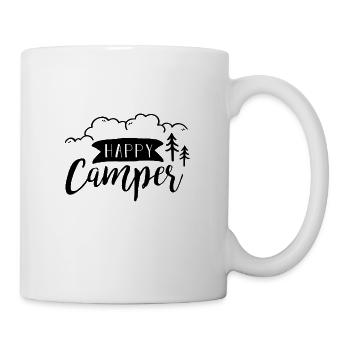 Campeur heureux - Mug blanc - blanc - Droite