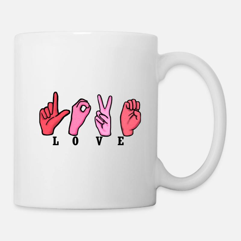 Love Typist IV - Mug - white