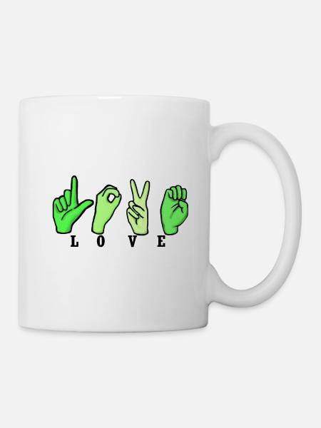 Love Typist III - Mug - white
