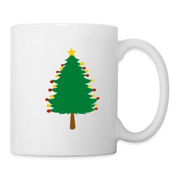 Christmas tree Christmas gift Christmas XMas - Mug - white - Right