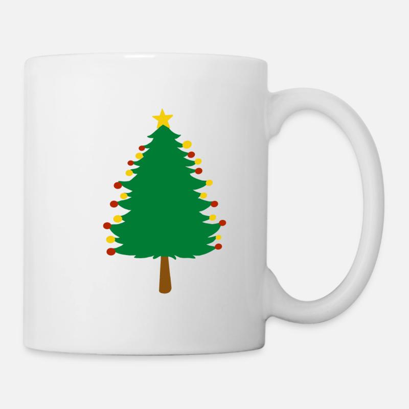 Weihnachtsbaum Weihnachten Geschenk Christmas XMas - Tasse - Weiß