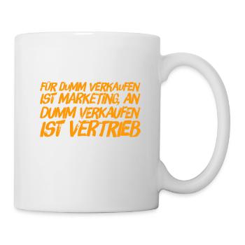 Marketing und Vertrieb - Tasse - Weiß - Rechts
