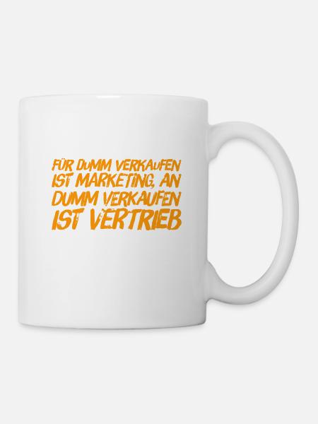 Marketing und Vertrieb - Tasse - Weiß