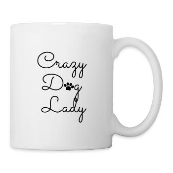 Dame de chien fou - Mug blanc - blanc - Droite