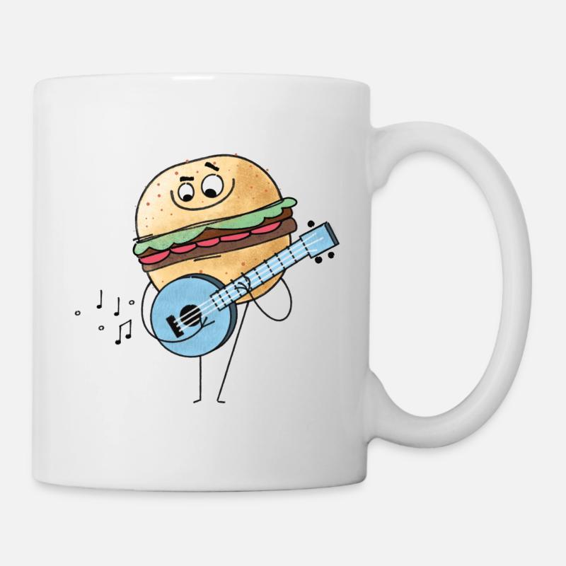 Burger banjo - Mug blanc - blanc