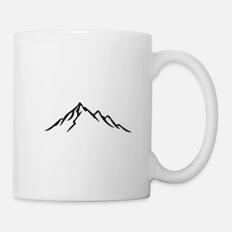 Berge Klettern Bergsteiger Berg Wanderer Geschenk - Tasse - Weiß